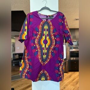 Vibrant Purple Print Women's Jumpsuit